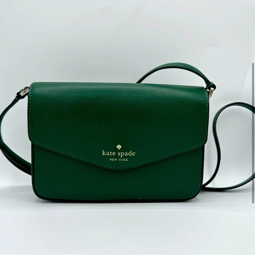 Kate Spade Green Leather Crossbody Bag